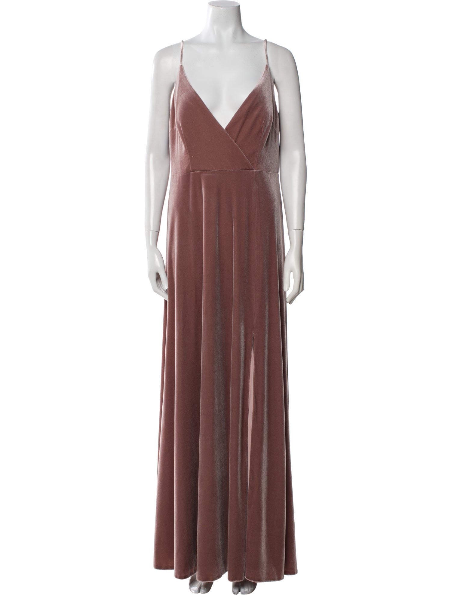 Watters V-Neck Long Dress