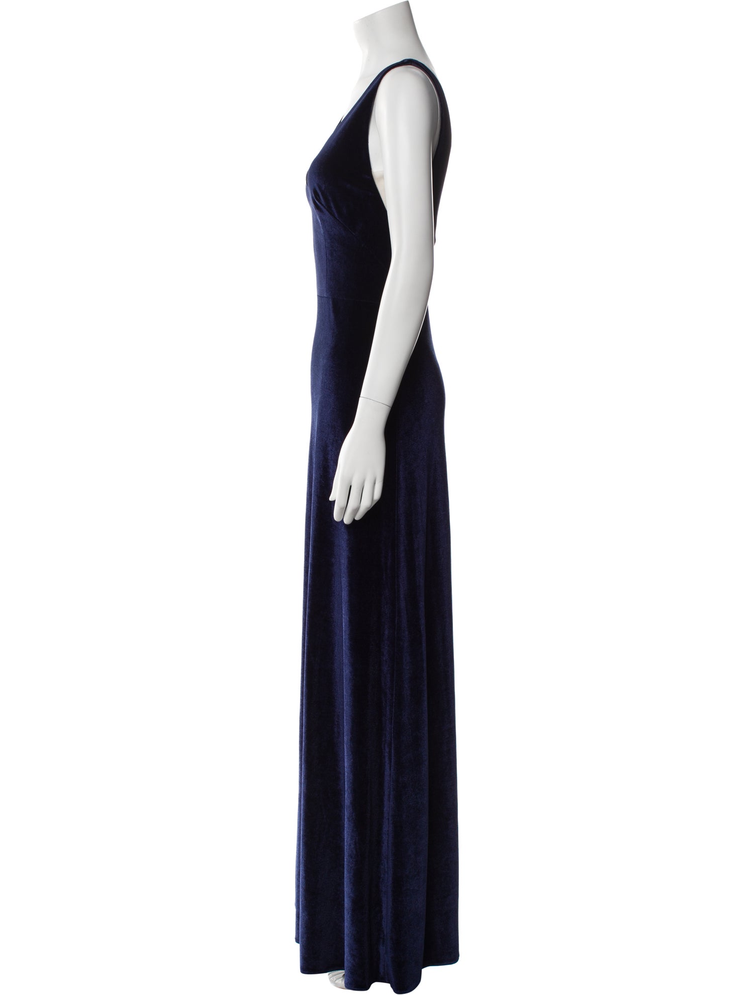 Watters Velour Long Dress
