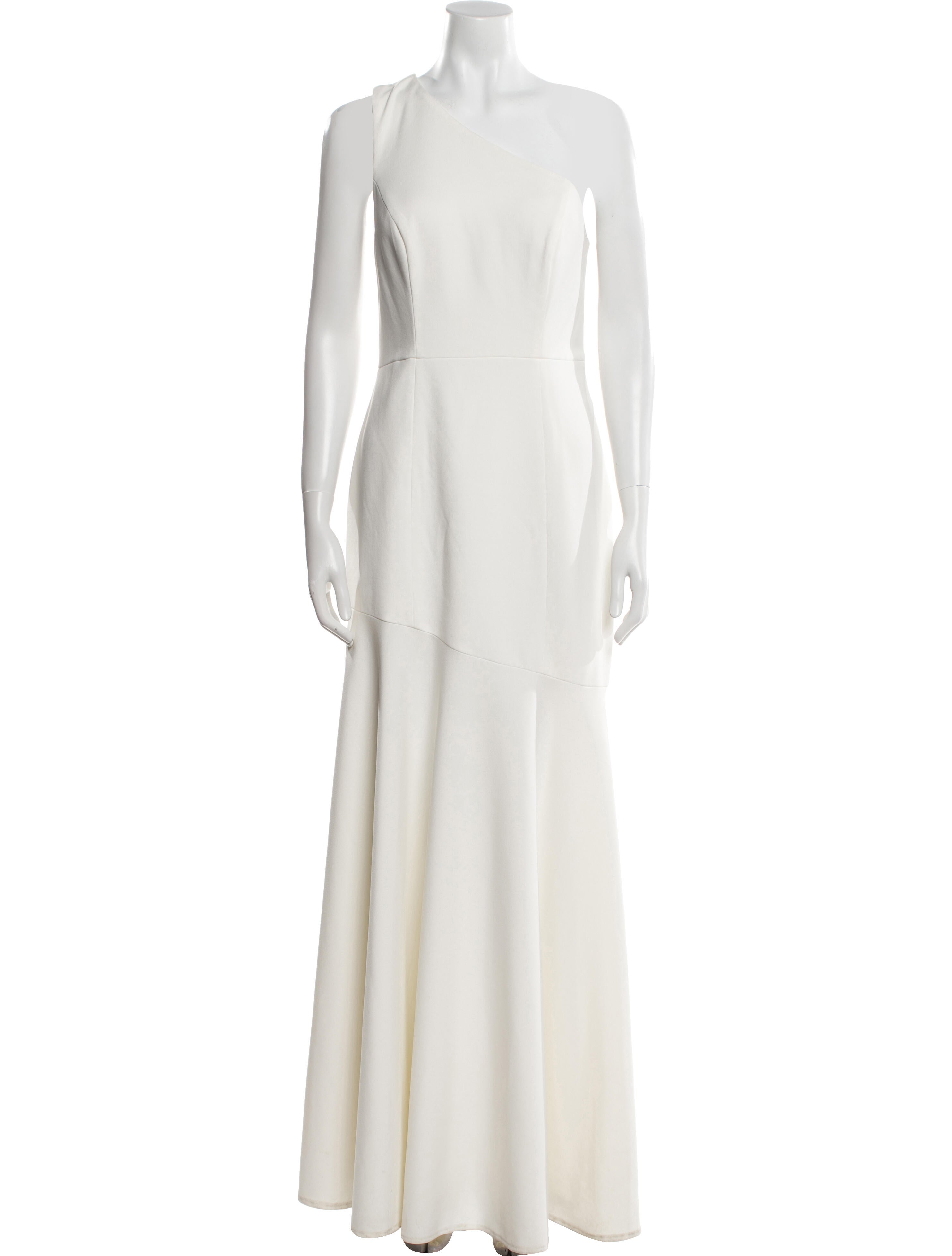 Watters One-Shoulder Long Dress