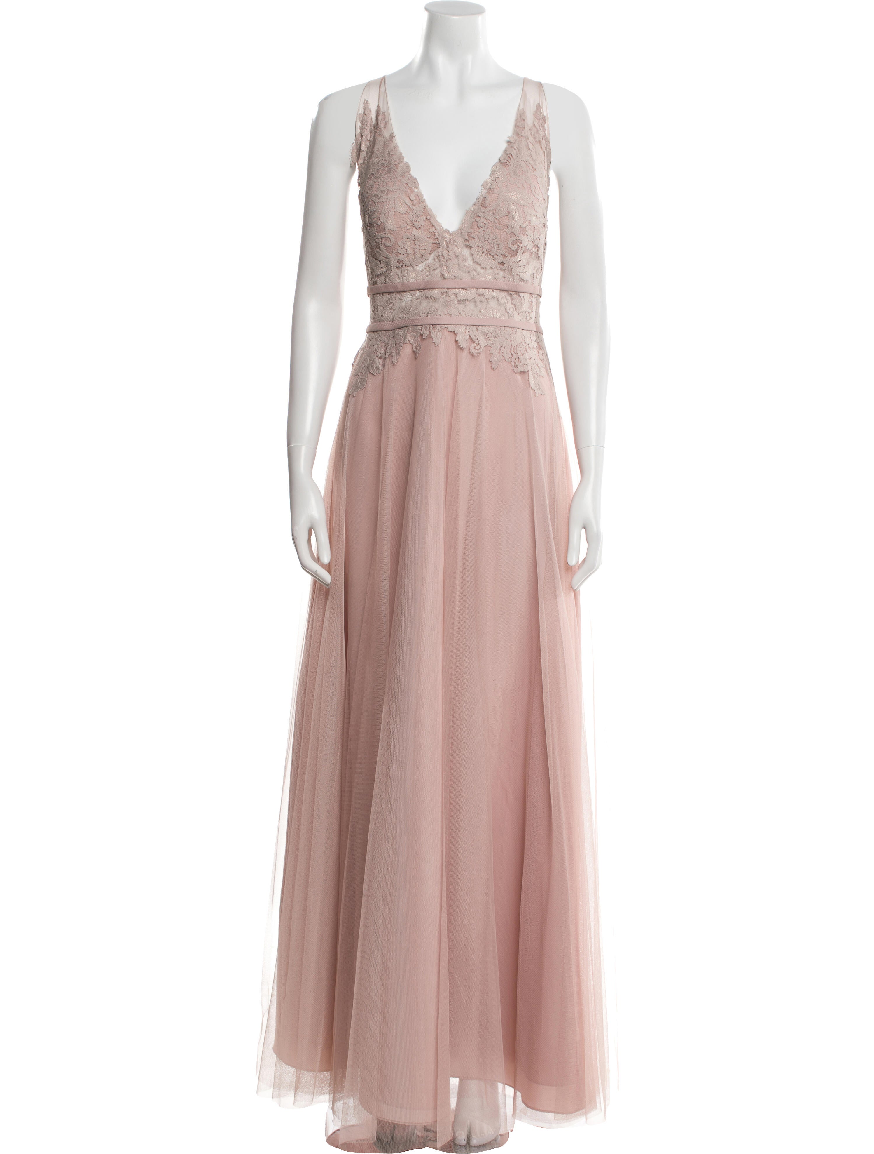 Watters V-Neck Long Dress