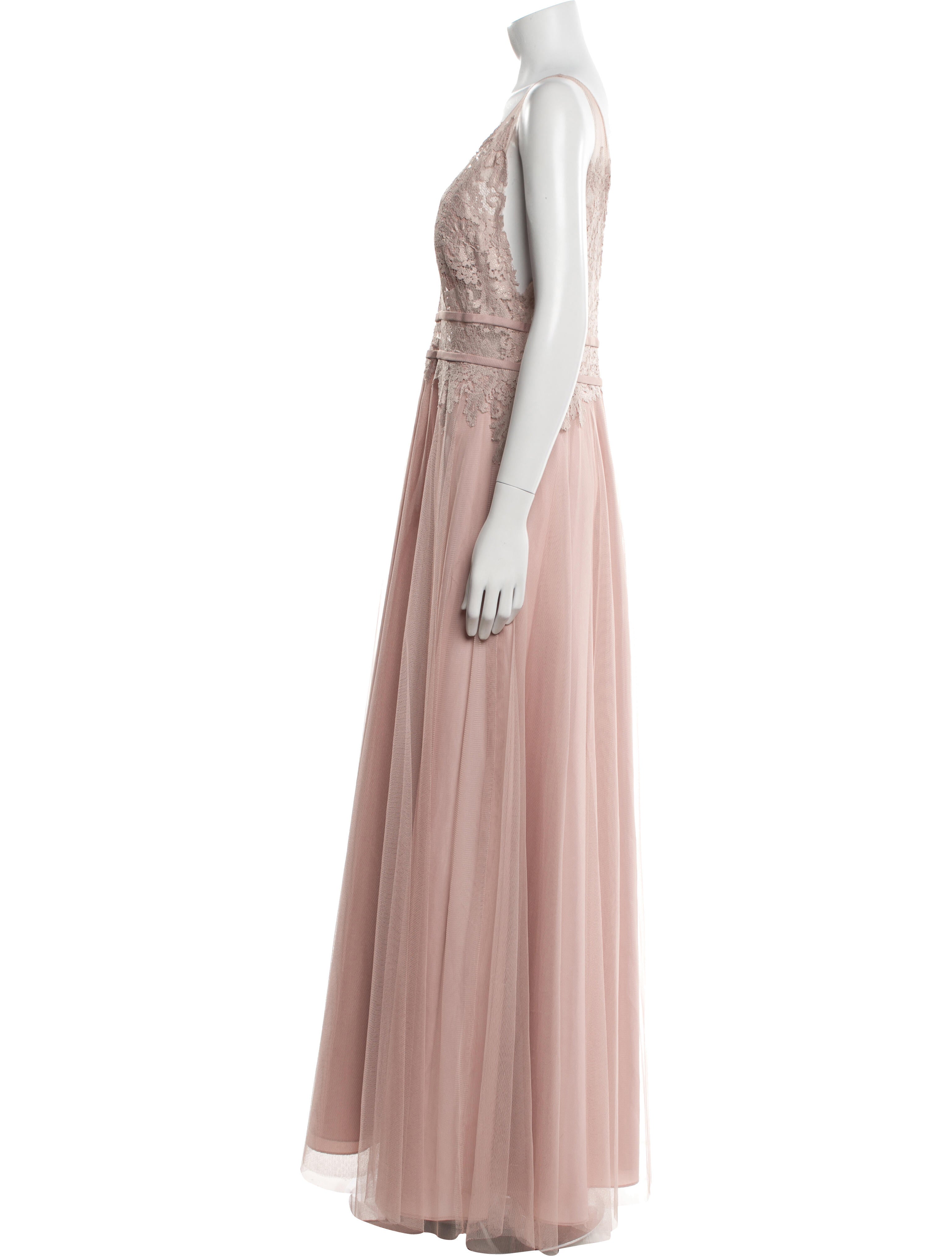 Watters V-Neck Long Dress