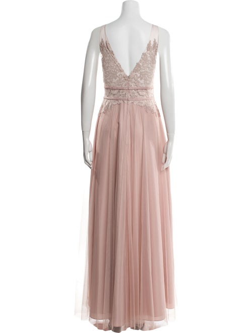 Watters V-Neck Long Dress