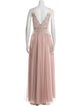 Watters V-Neck Long Dress