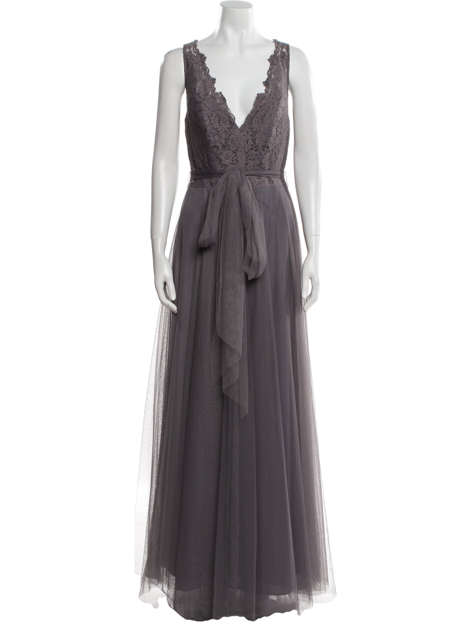 Watters V-Neck Long Dress w/ Tags