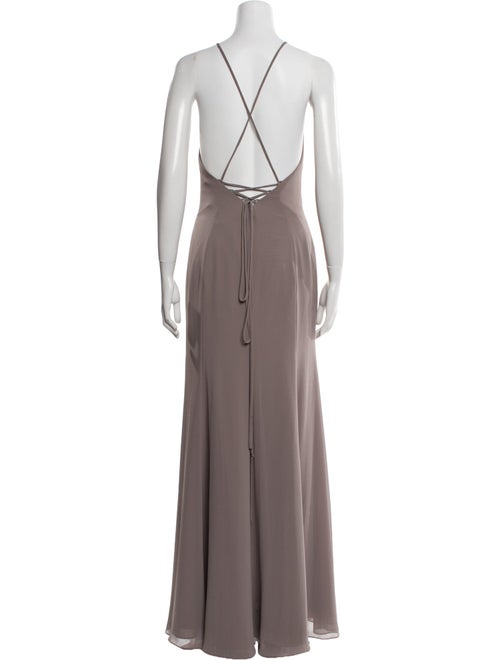 Watters Crew Neck Long Dress