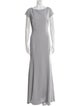 Watters Bateau Neckline Long Dress