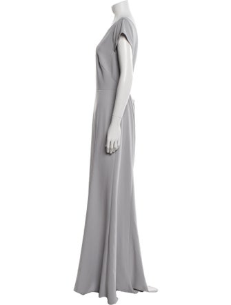 Watters Bateau Neckline Long Dress