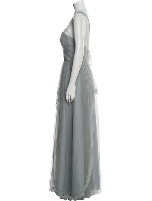 Watters V-Neck Long Dress