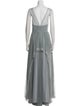 Watters V-Neck Long Dress