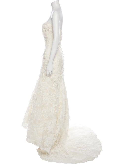 Watters Lace Pattern Long Dress