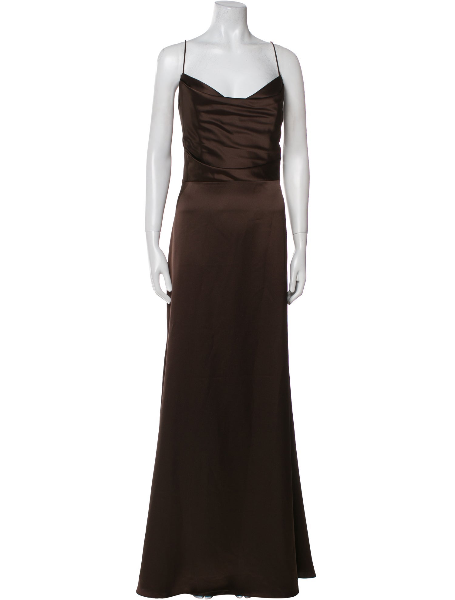 Watters Cowl Neck Long Dress