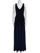 Watters V-Neck Long Dress