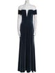 Watters Off-The-Shoulder Long Dress