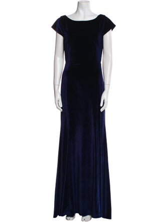 Watters Bateau Neckline Long Dress