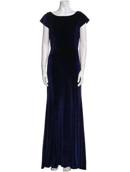 Watters Bateau Neckline Long Dress