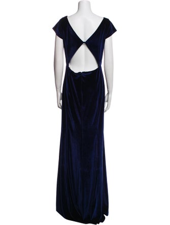 Watters Bateau Neckline Long Dress