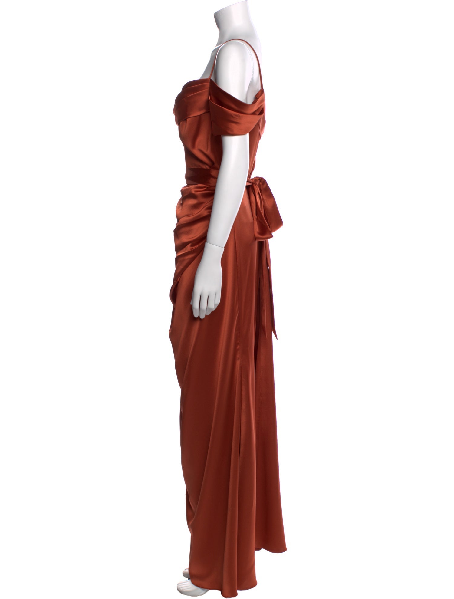 Watters Cowl Neck Long Dress