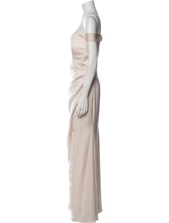 Watters Off-The-Shoulder Long Dress