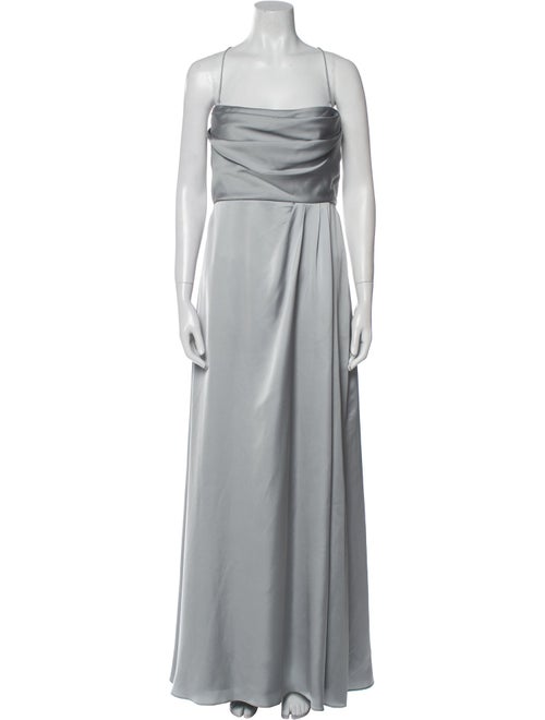 Watters Square Neckline Long Dress