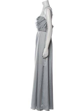 Watters Square Neckline Long Dress