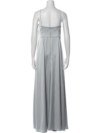 Watters Square Neckline Long Dress