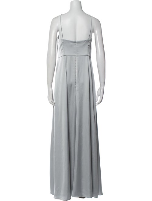 Watters Square Neckline Long Dress