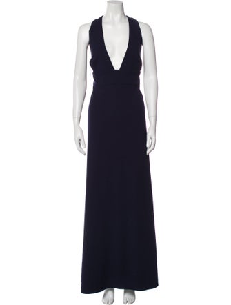 Watters V-Neck Long Dress