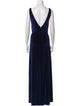 Watters V-Neck Long Dress