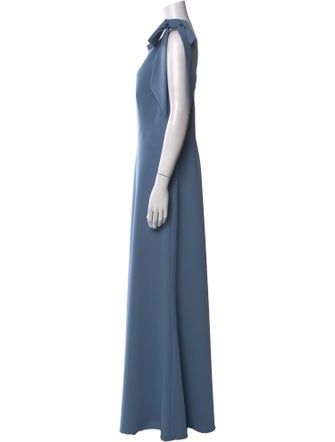 Watters Bateau Neckline Long Dress