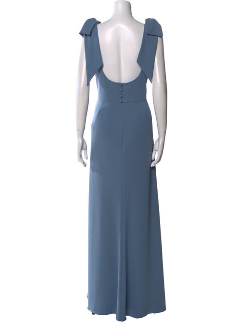Watters Bateau Neckline Long Dress