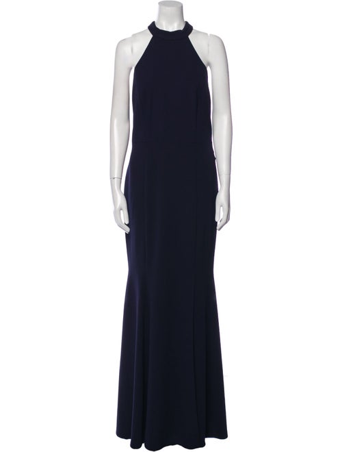 Watters Mock Neck Long Dress