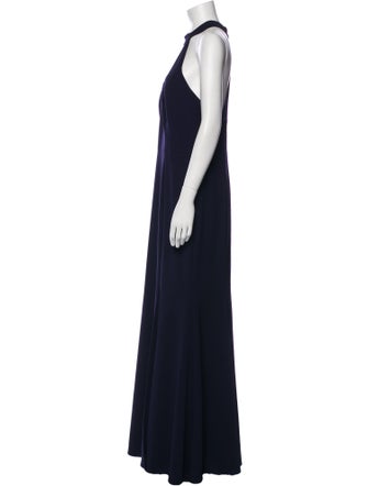 Watters Mock Neck Long Dress