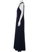 Watters Mock Neck Long Dress