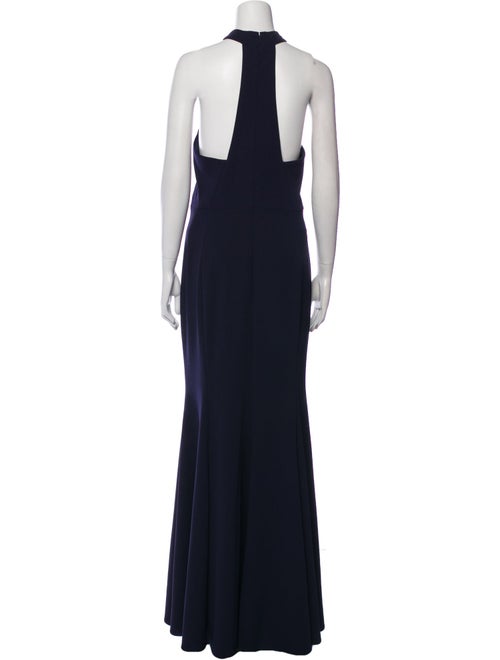 Watters Mock Neck Long Dress