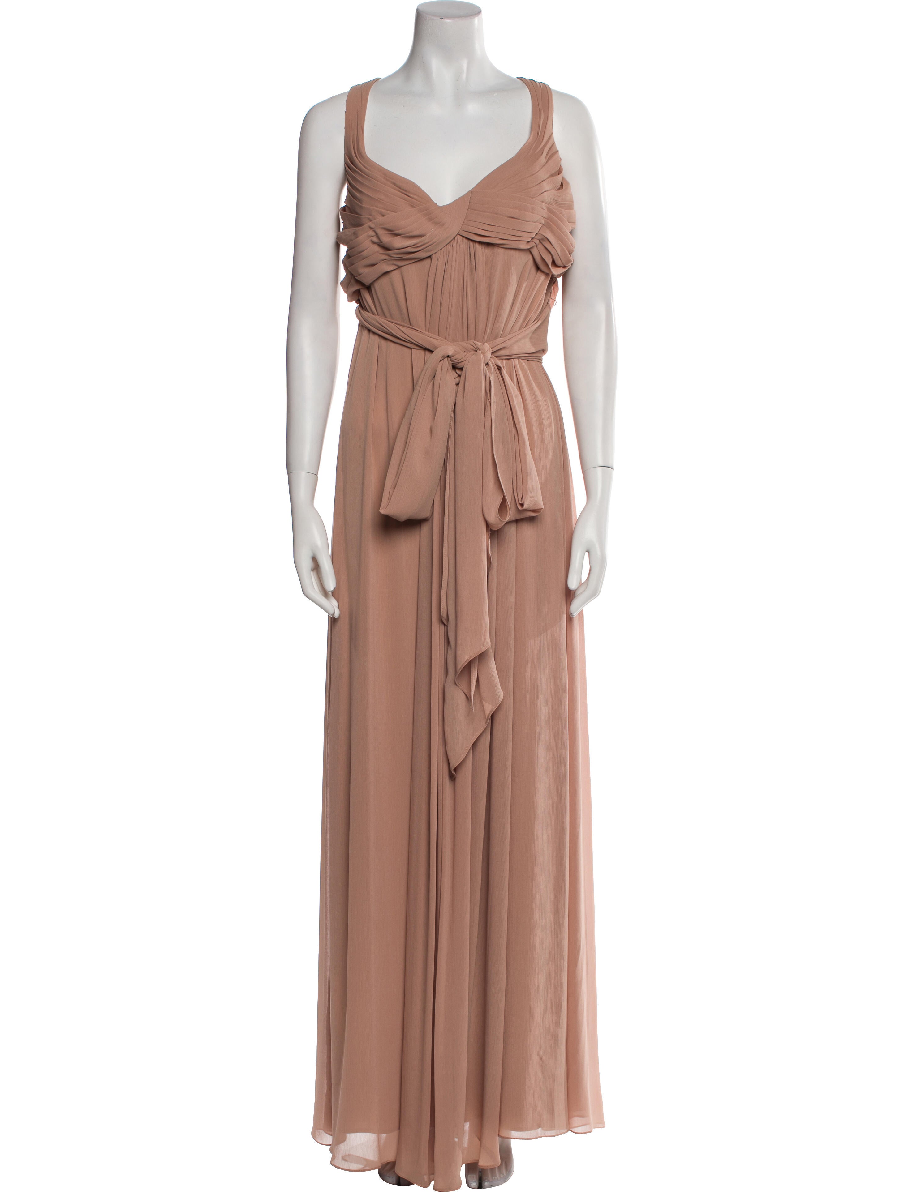 Watters V-Neck Long Dress