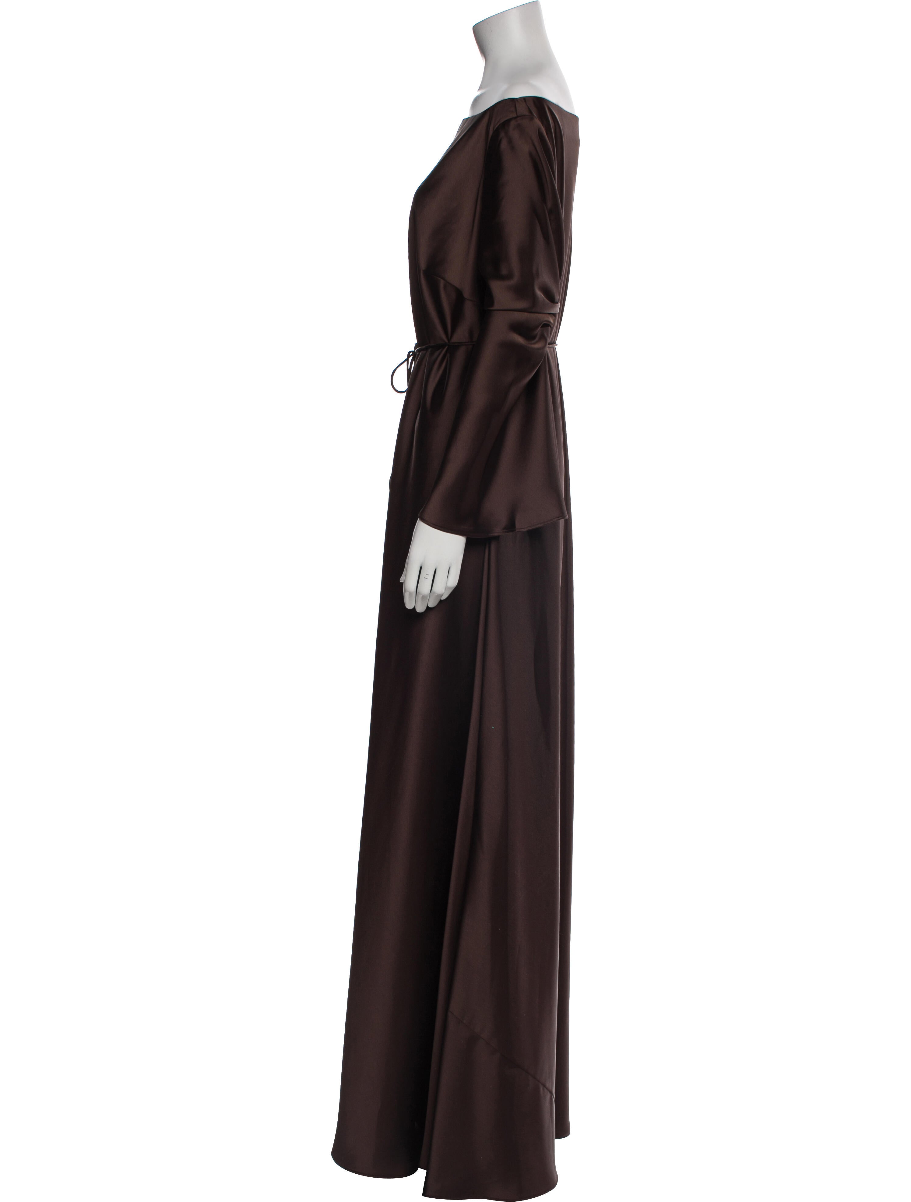 Watters Bateau Neckline Long Dress