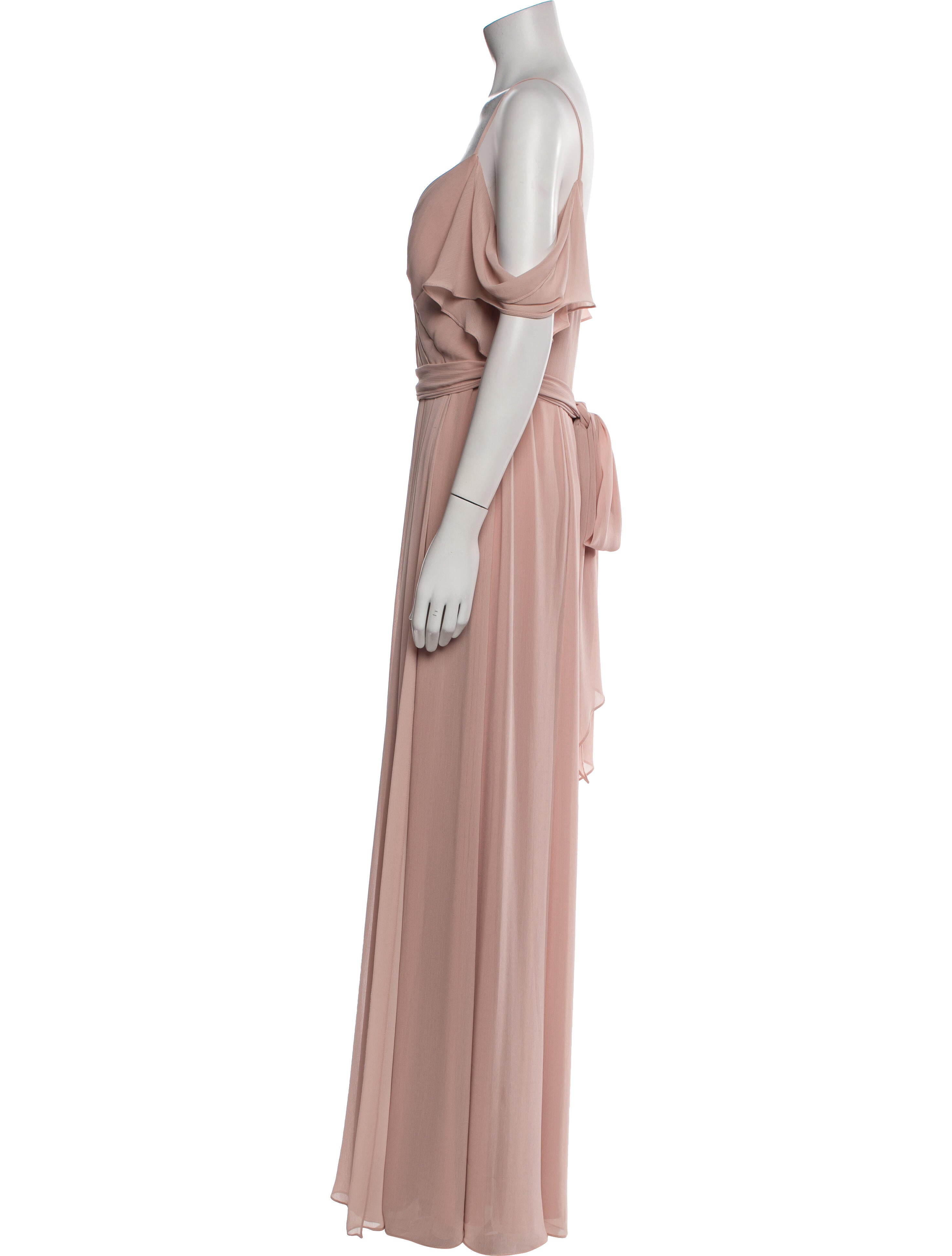 Watters V-Neck Long Dress