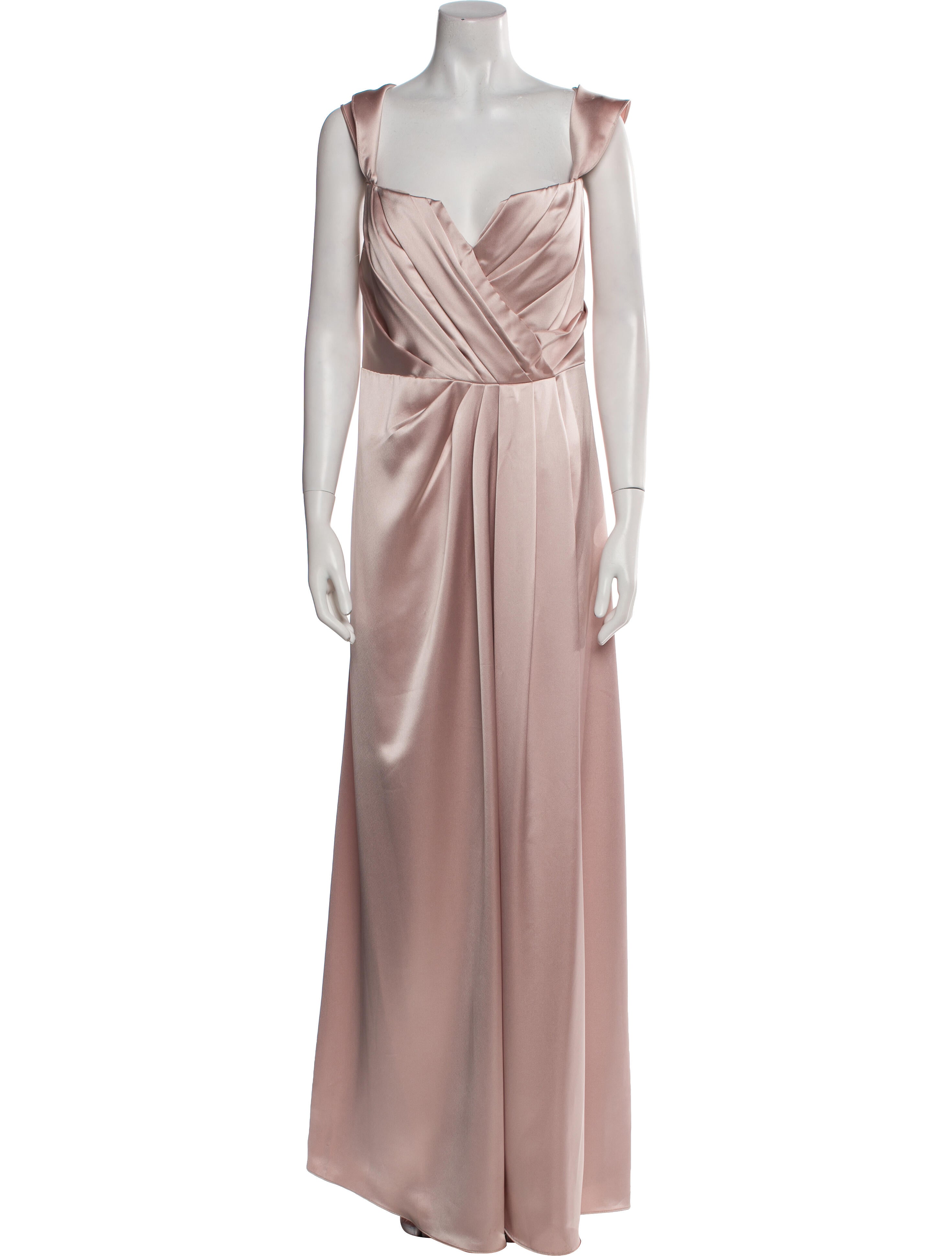 Watters Square Neckline Long Dress