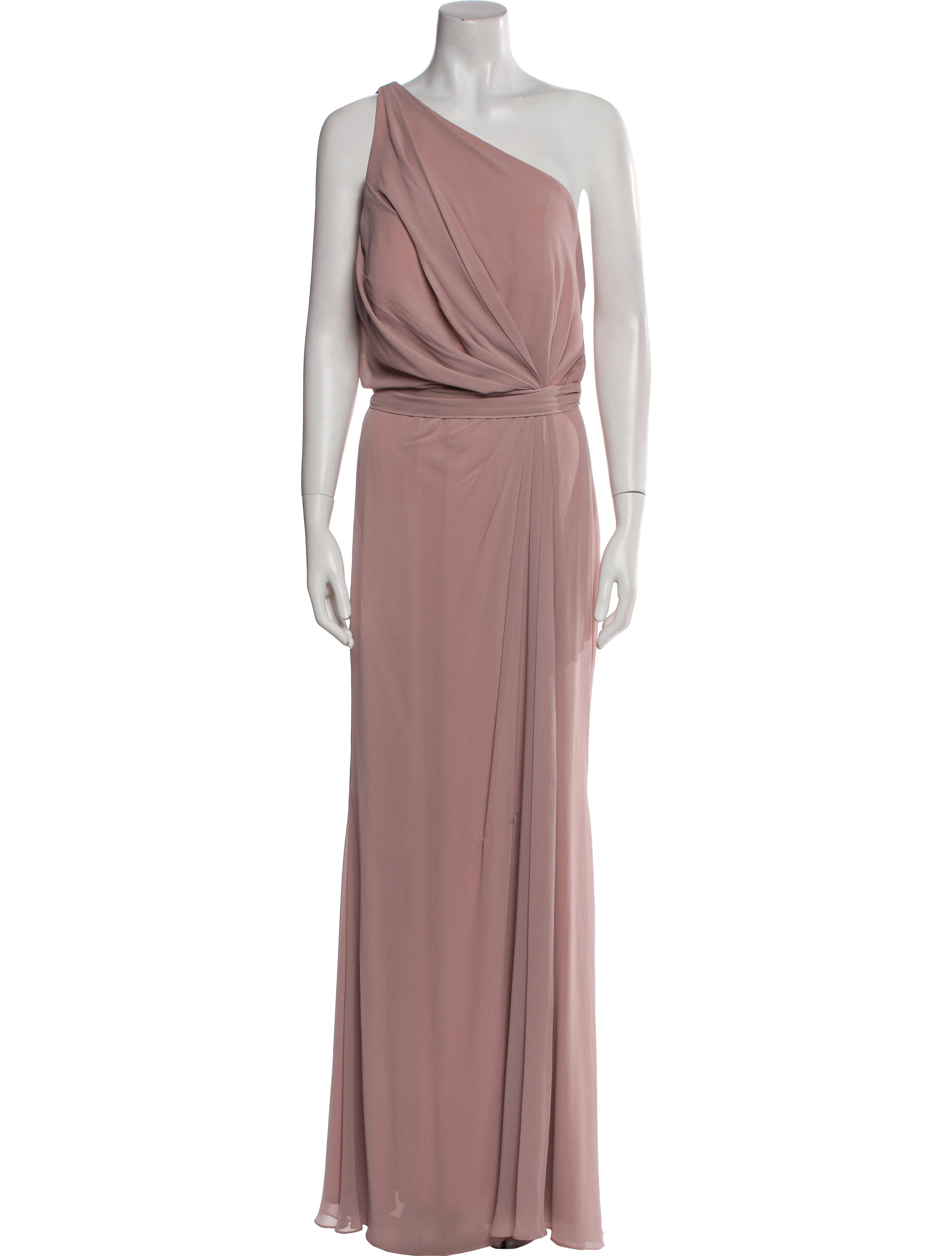 Watters One-Shoulder Long Dress