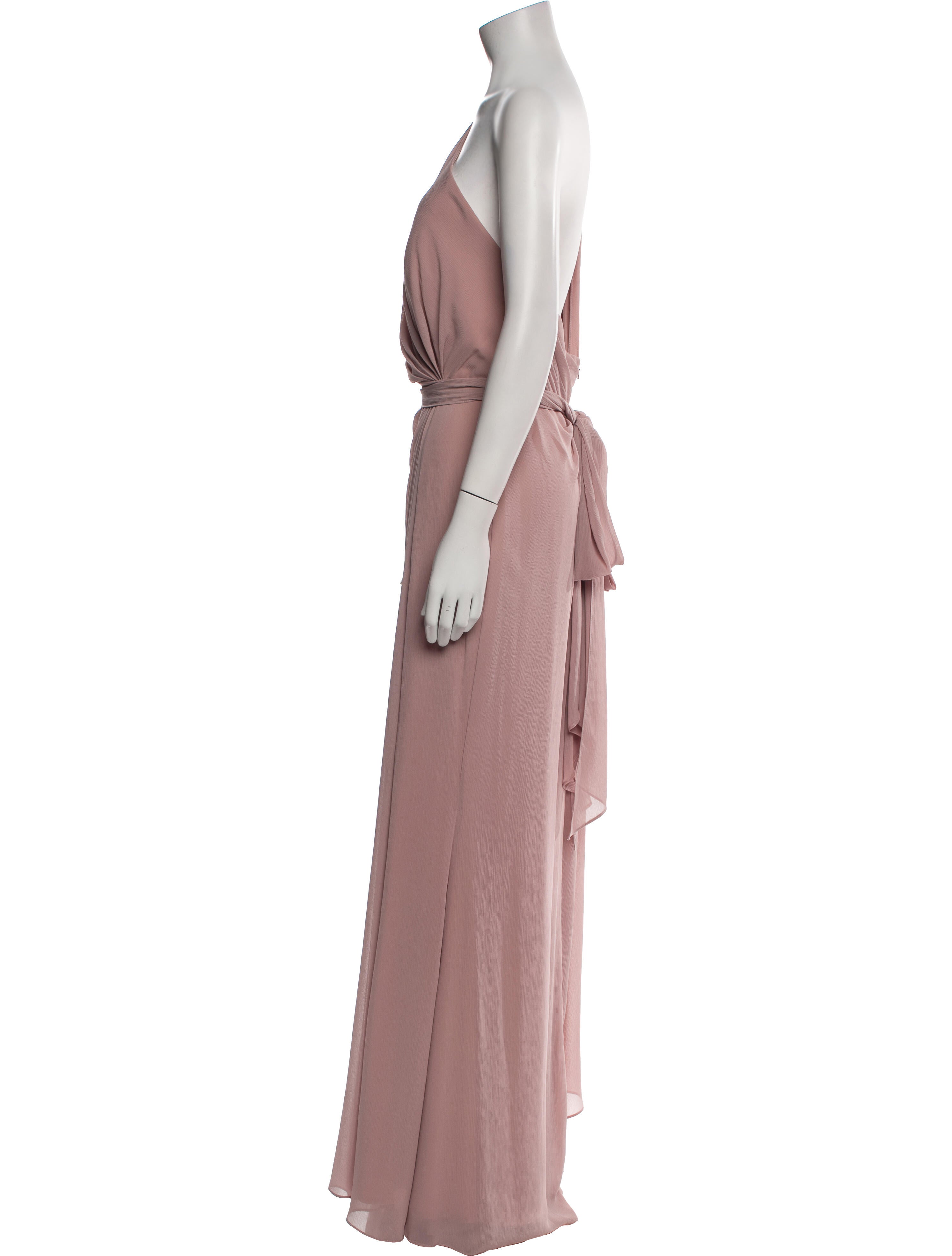 Watters One-Shoulder Long Dress