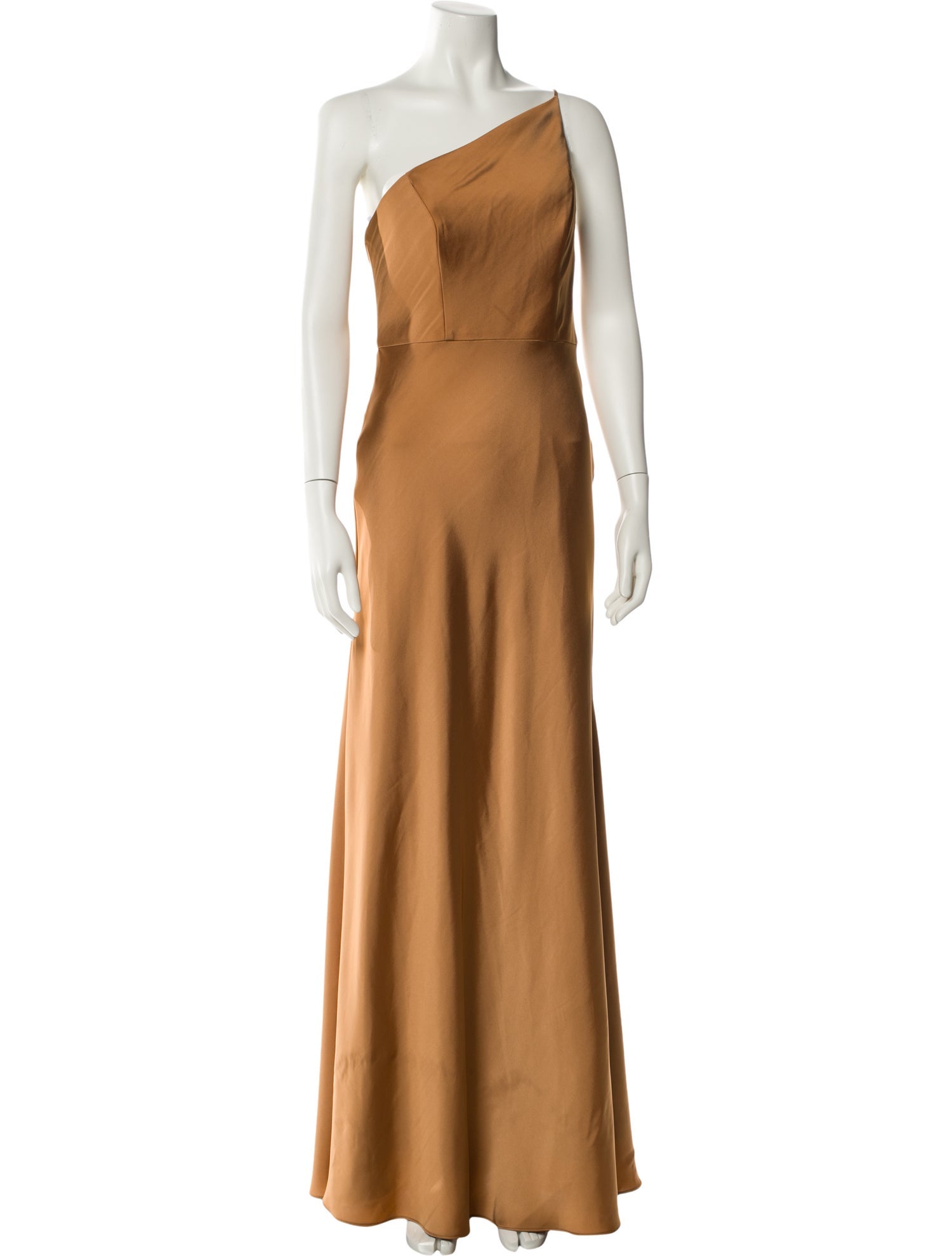 Watters One-Shoulder Long Dress