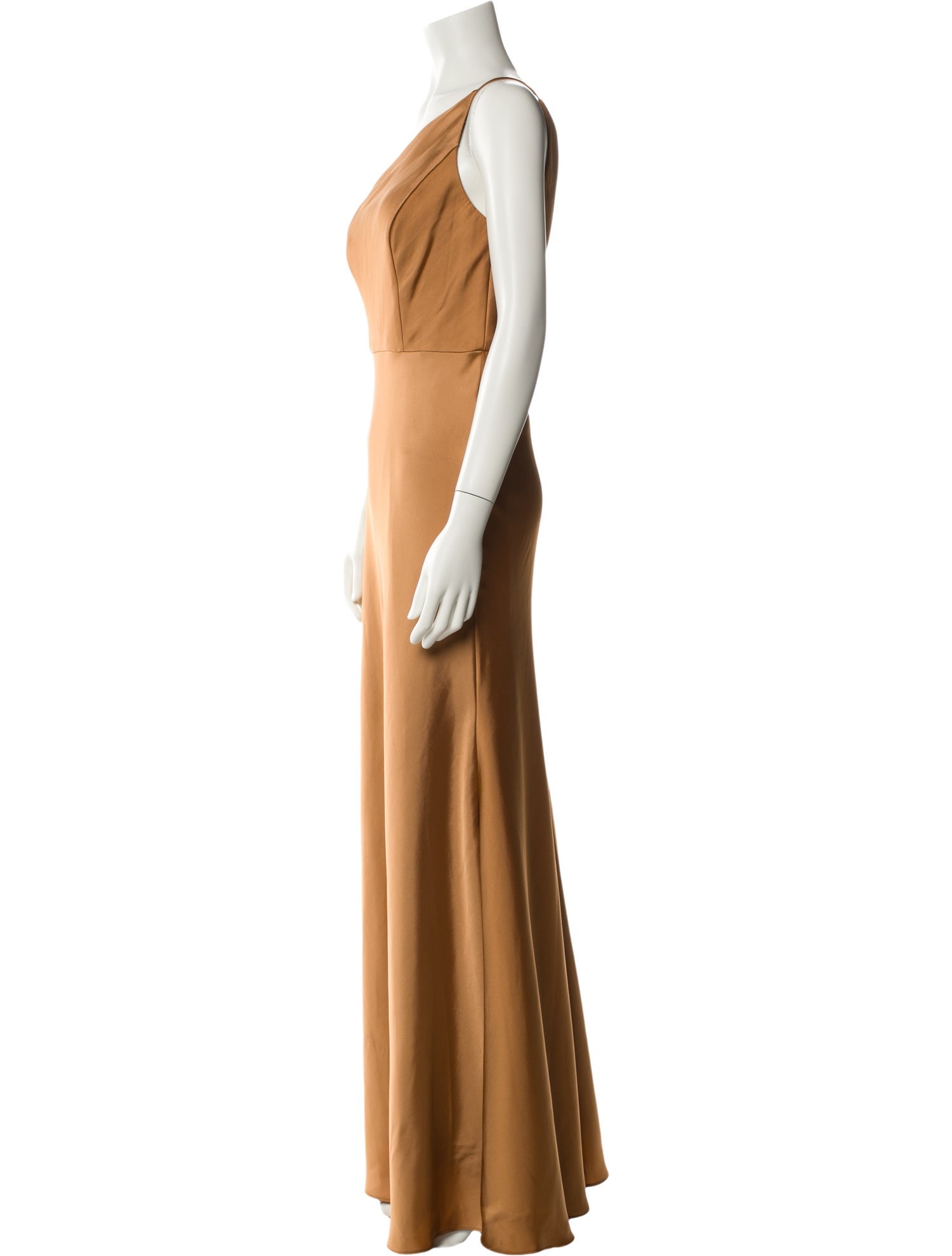 Watters One-Shoulder Long Dress