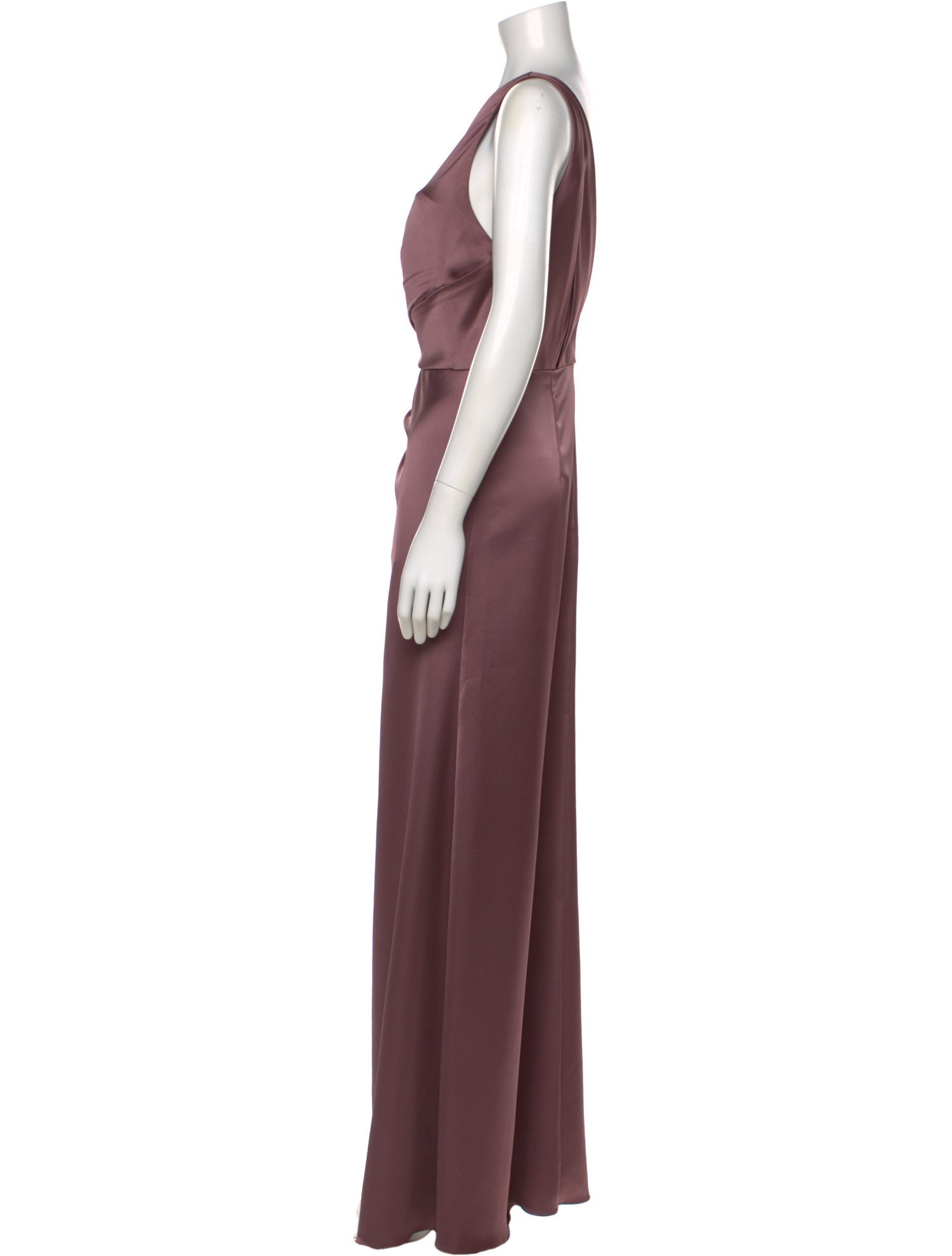 Watters One-Shoulder Long Dress