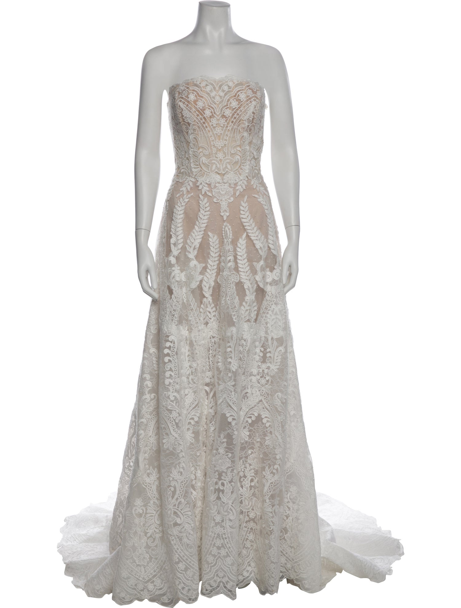 Watters Lace Pattern Long Dress w/ Tags