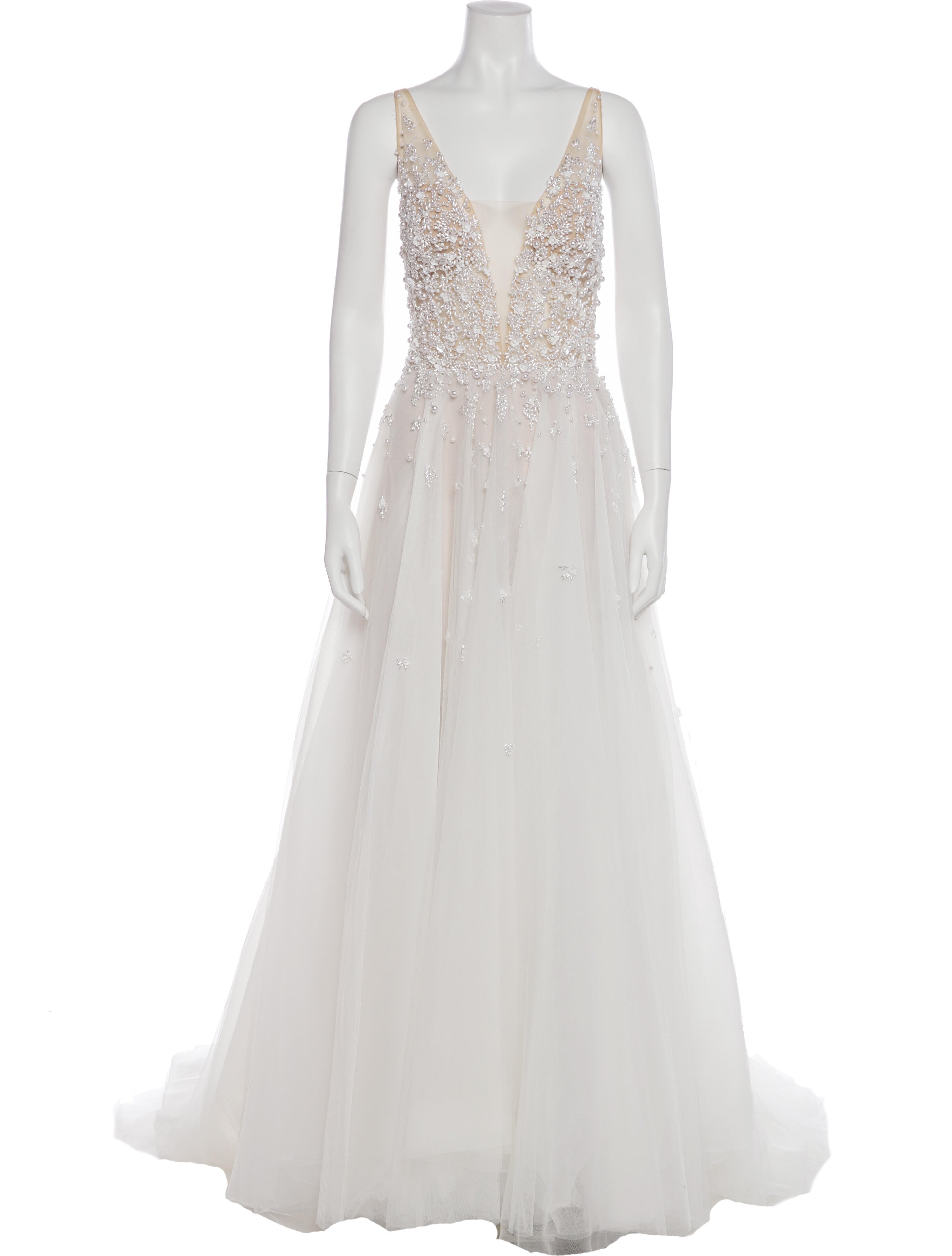 Watters V-Neck Long Dress w/ Tags