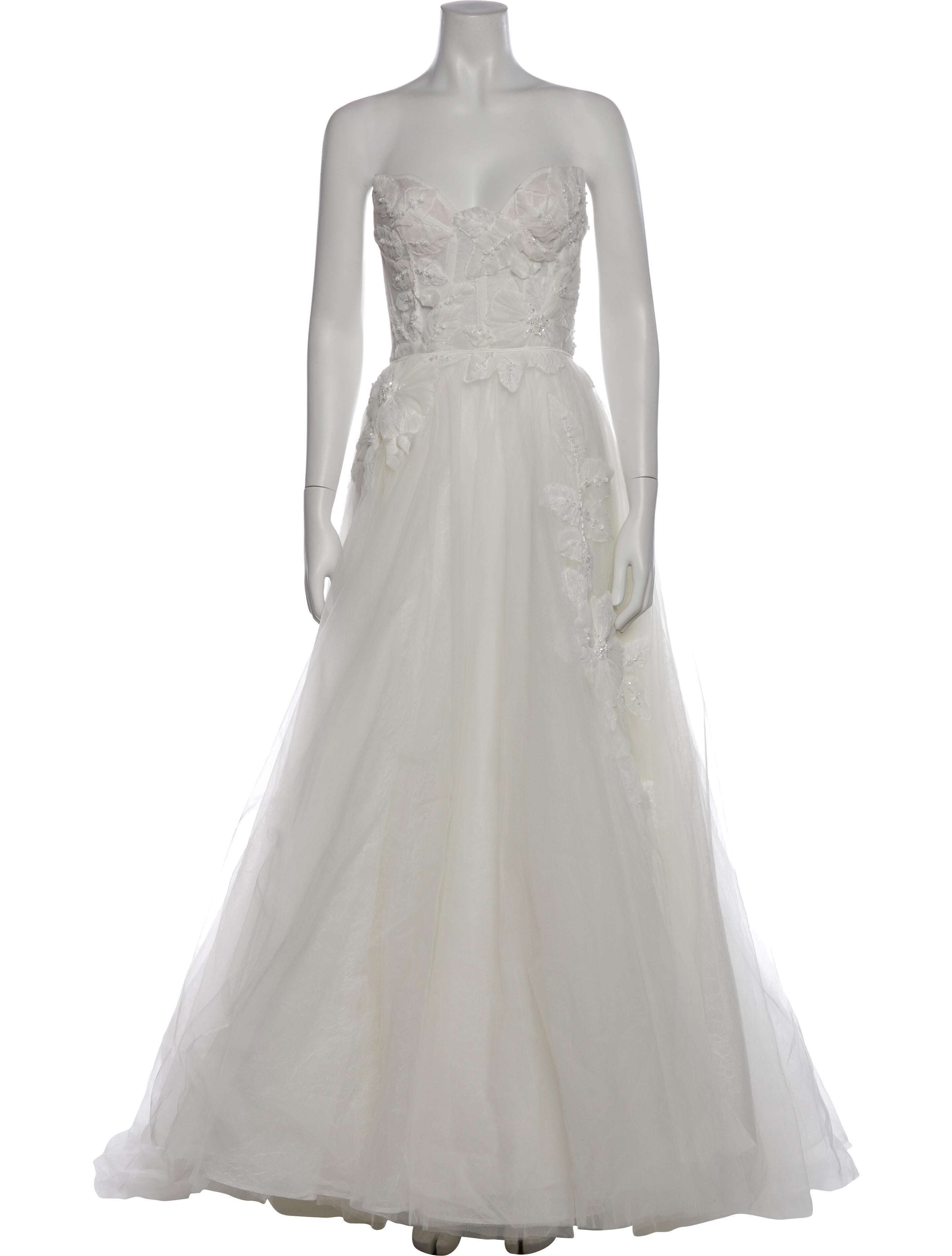 Watters Strapless Long Dress