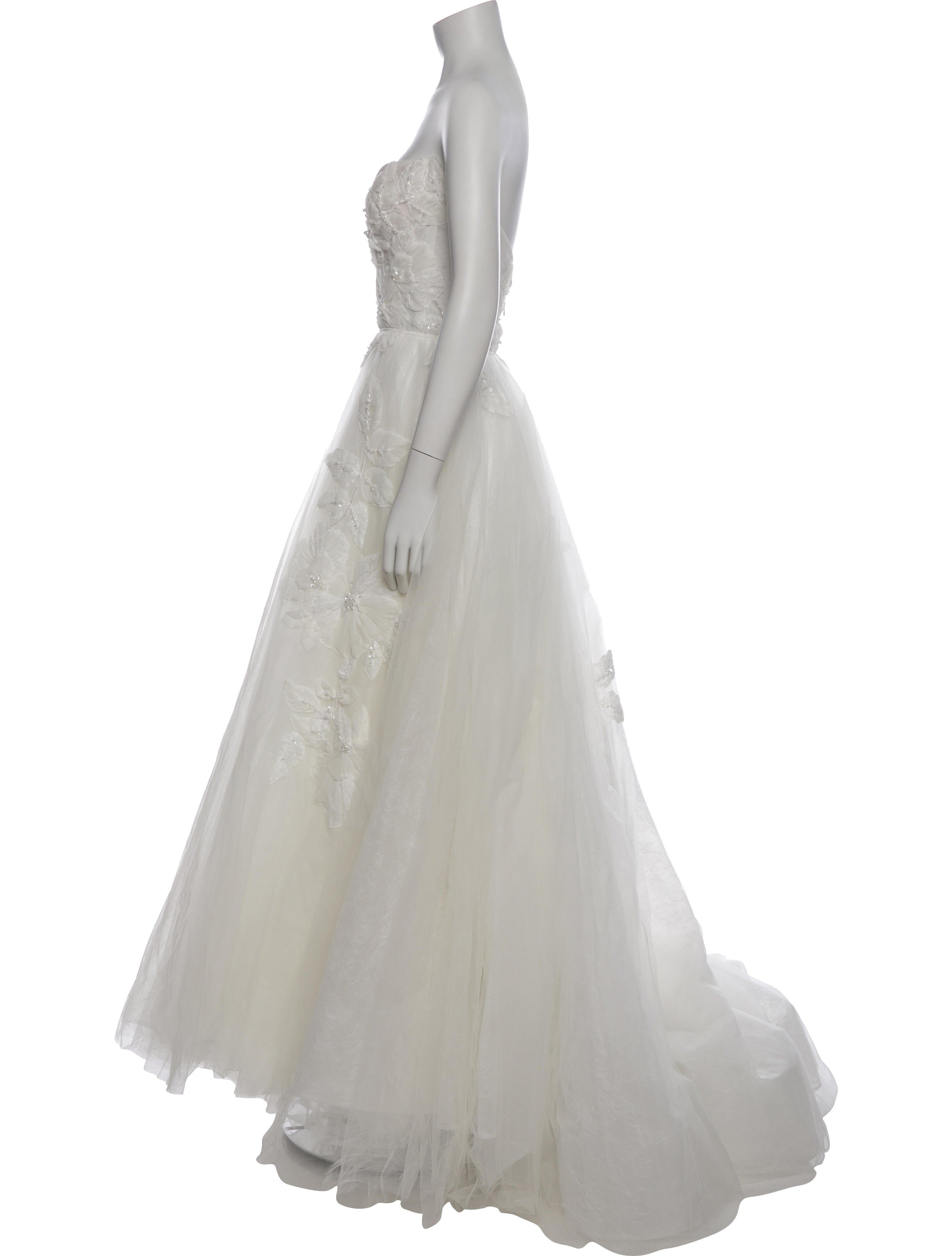 Watters Strapless Long Dress