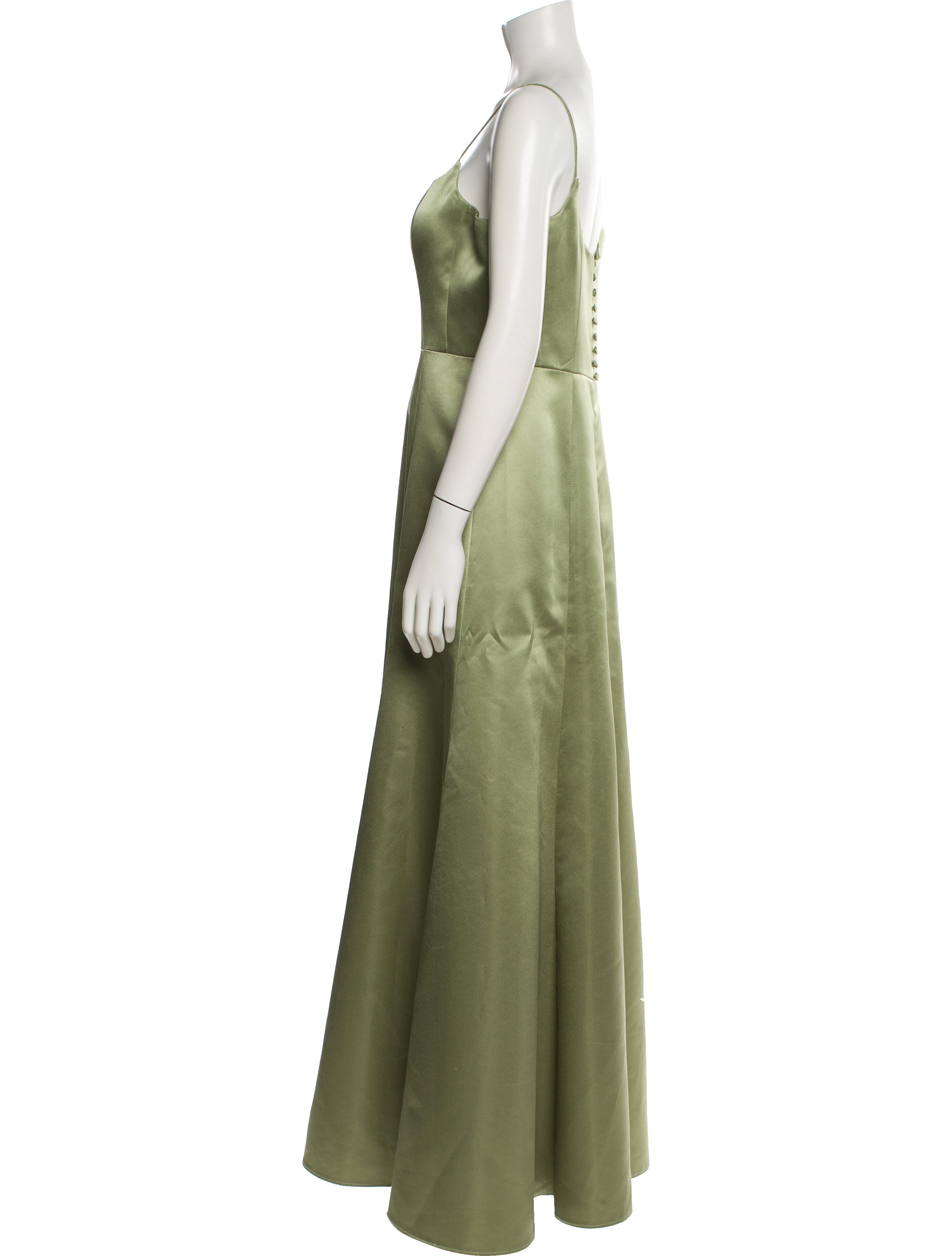 Watters Square Neckline Long Dress