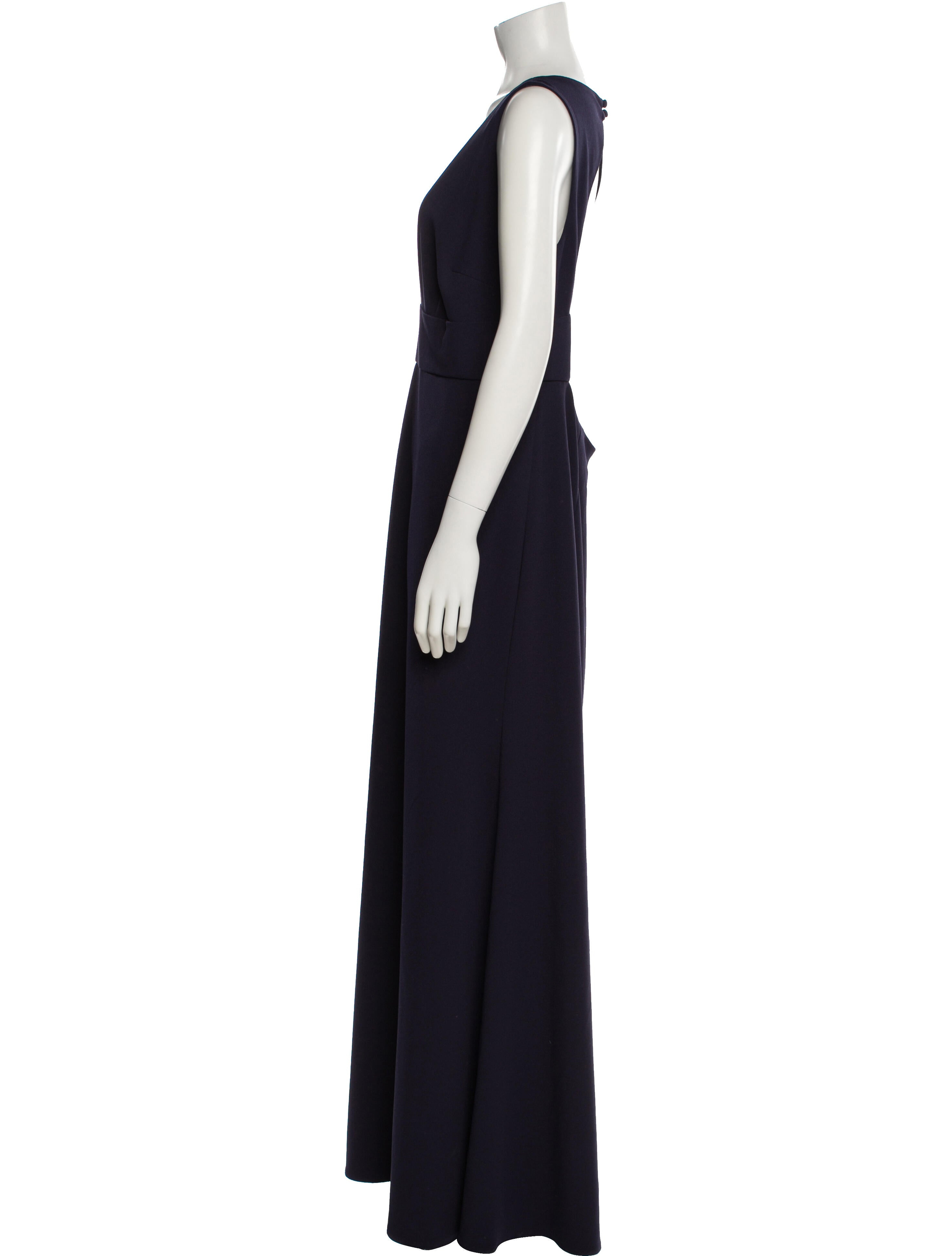 Watters V-Neck Long Dress