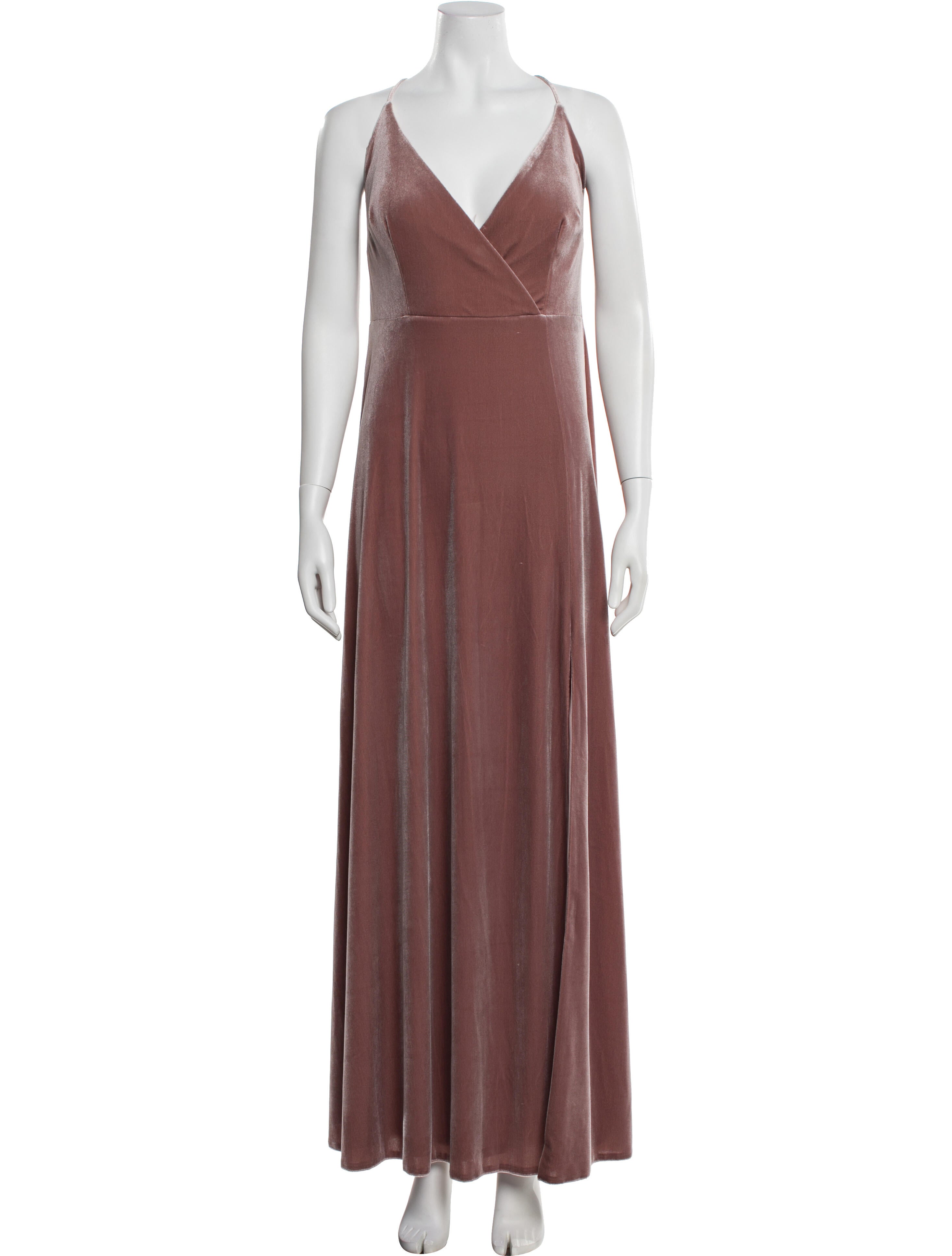 Watters V-Neck Long Dress